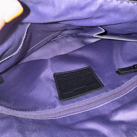 Coach Black and Purple Signature Tote - Picture 4 of 4